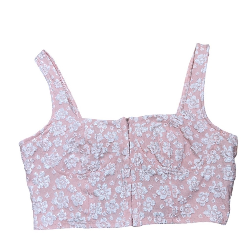 Wild Fabel Corset Floral Print Top